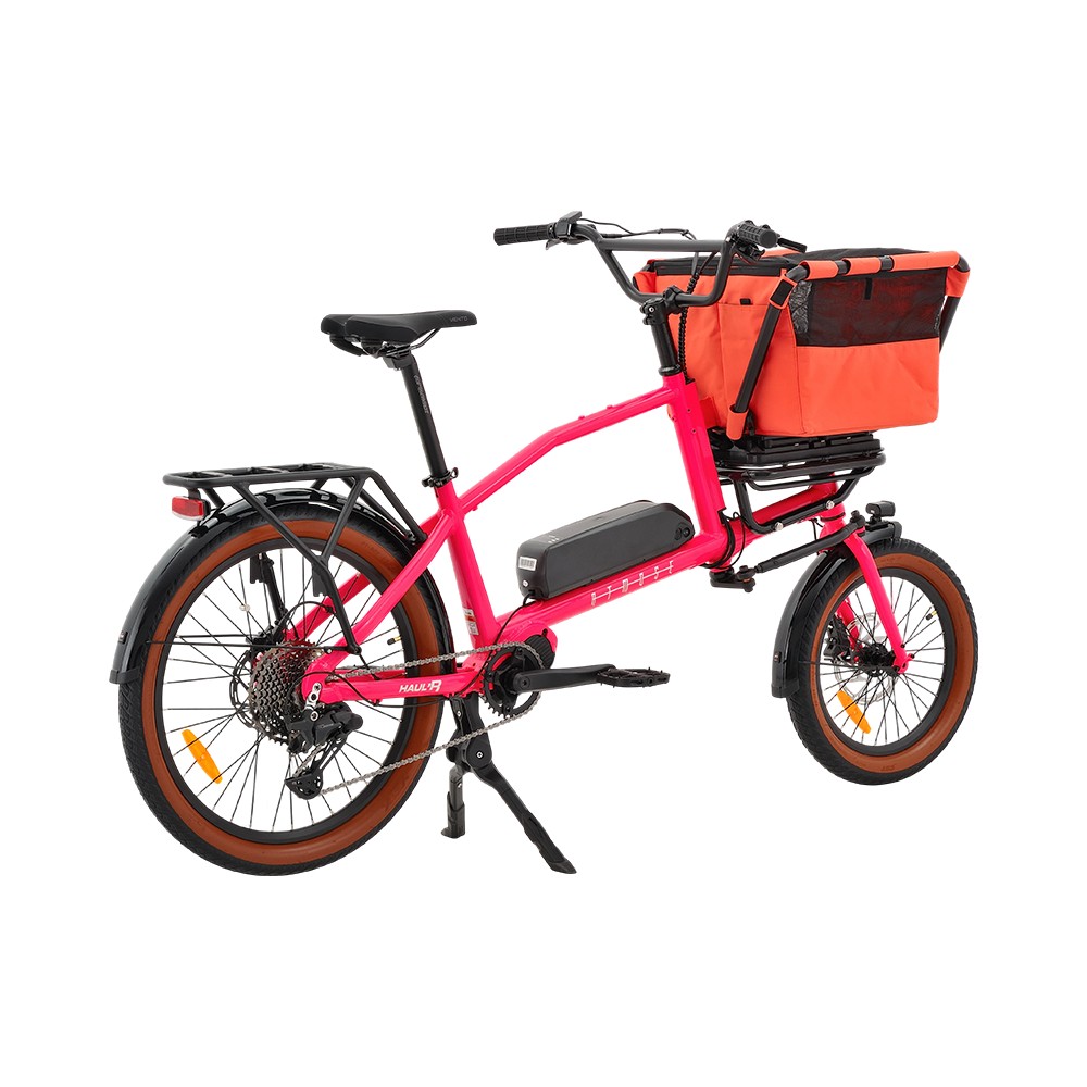 Atmose Model V ESV1 Adventure Cargo Bike mit übergroßem Camping-Rack vorne