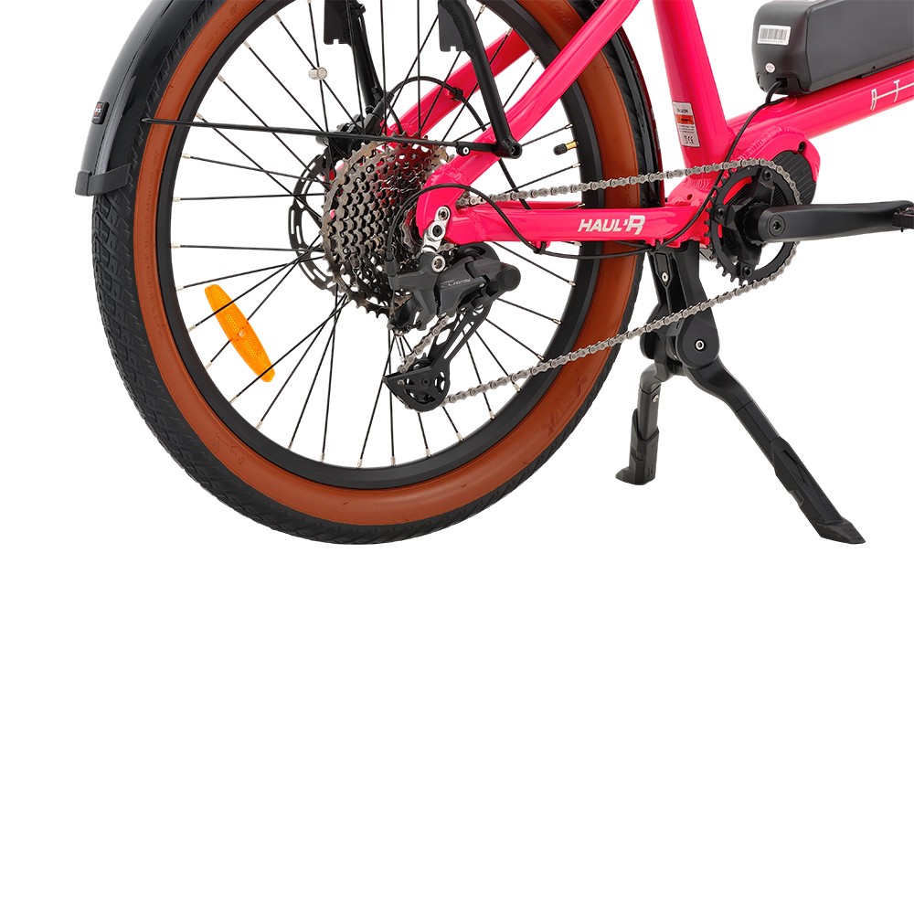 Atmose Model V ESV1 Adventure Cargo Bike mit übergroßem Camping-Rack vorne