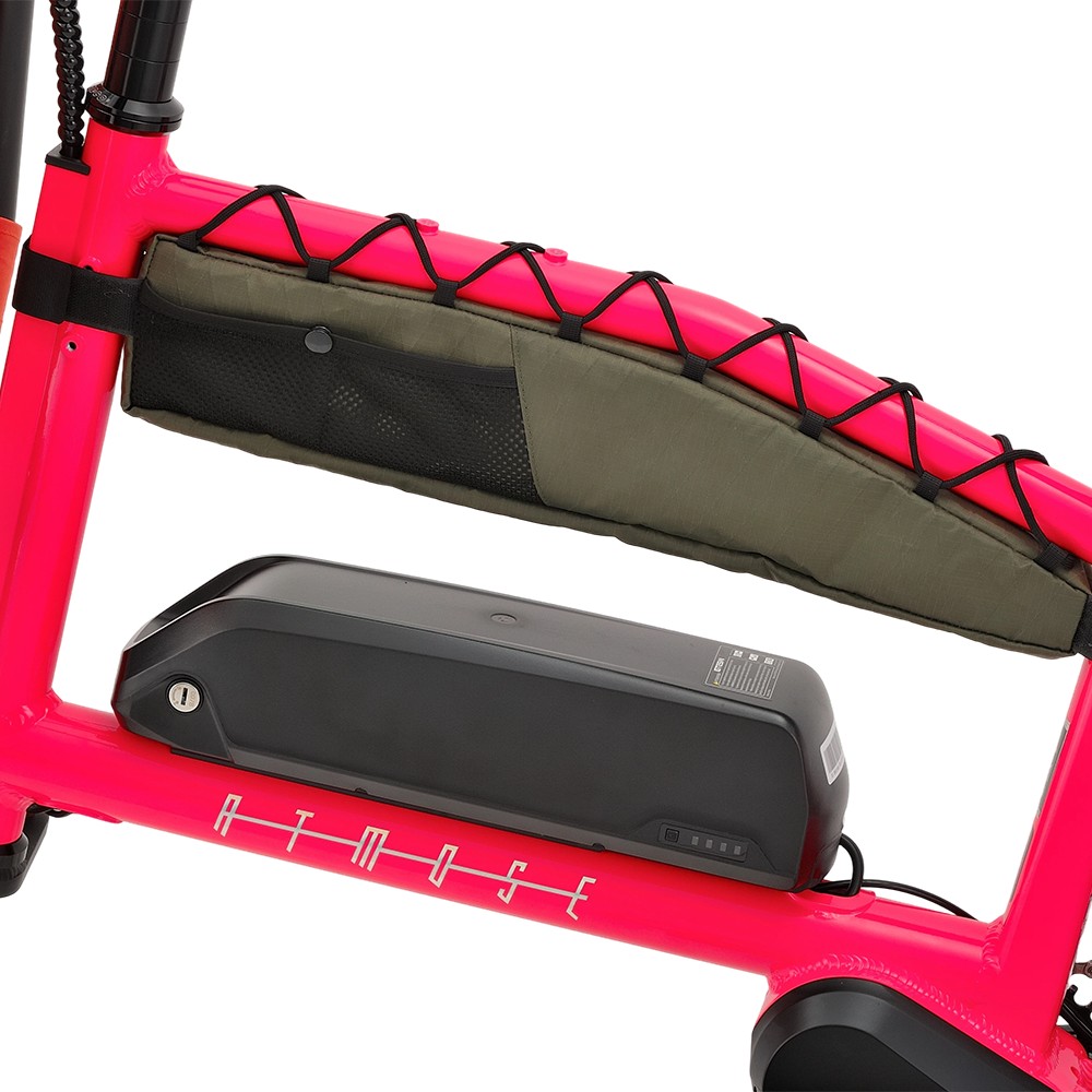 Atmose Model V ESV1 Adventure Cargo Bike mit übergroßem Camping-Rack vorne