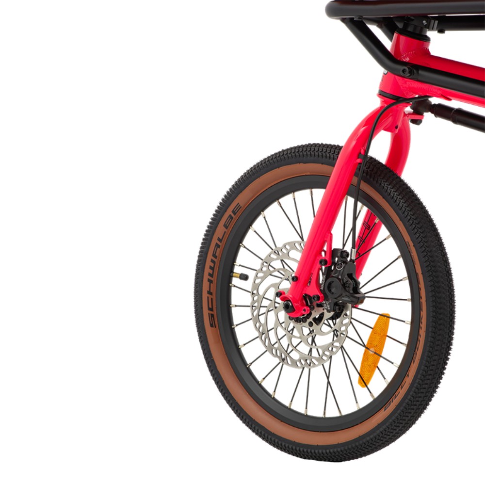 Atmose Modell V V1 Manuelles Abenteuer-Cargofahrrad mit übergroßem Frontgepäckträger