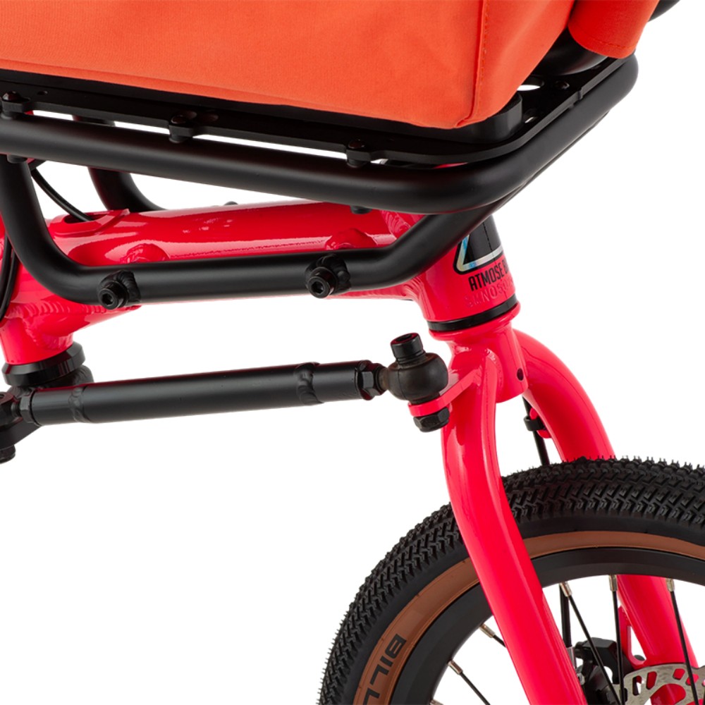 Atmose Modell V V1 Manuelles Abenteuer-Cargofahrrad mit übergroßem Frontgepäckträger