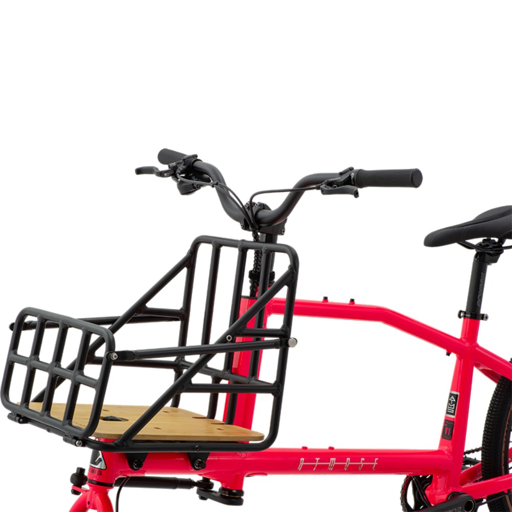 Atmose Modell V V1 Manuelles Abenteuer-Cargofahrrad mit übergroßem Frontgepäckträger