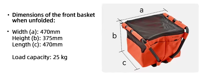 Frontklappkorbgröße