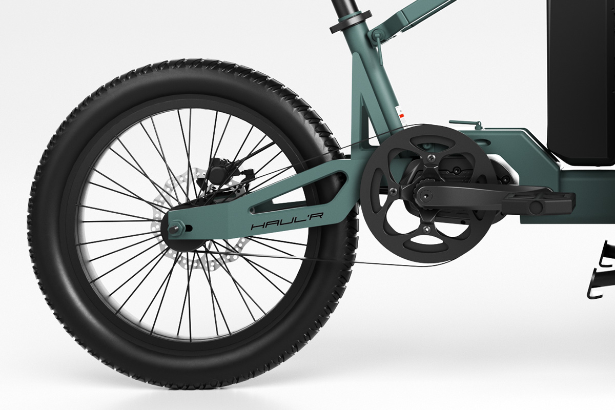 Gates-Riemenantrieb und Shimano-Nexus-3-Nabe am Model R