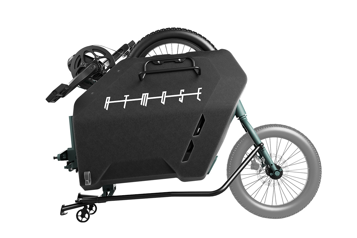 Model R gefaltet ohne Vorderrad, 102 × 44 × 76 cm